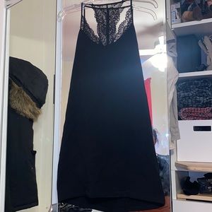Express Black Lace Party Dress
